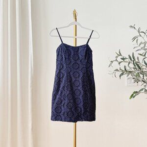 Lilly Pulitzer McCallum Dress NWOT | Charleston Eyelet | True Navy | Size 2